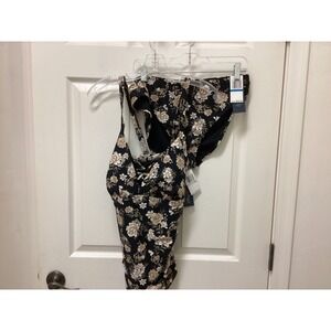 AQUA COUTURE 2 PIECE SWIMSUIT TAKINI TOP W BIKINI BOTTOM FLORAL SZ 1X NWT